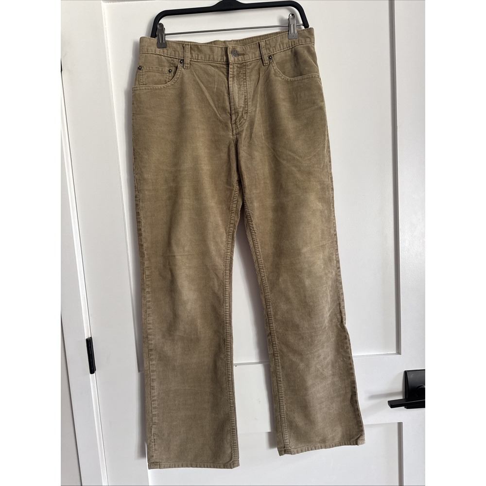 Vintage Banana Republic Pant Mens 34x32 Brown Cotton Corduroy Chino‎ Straight